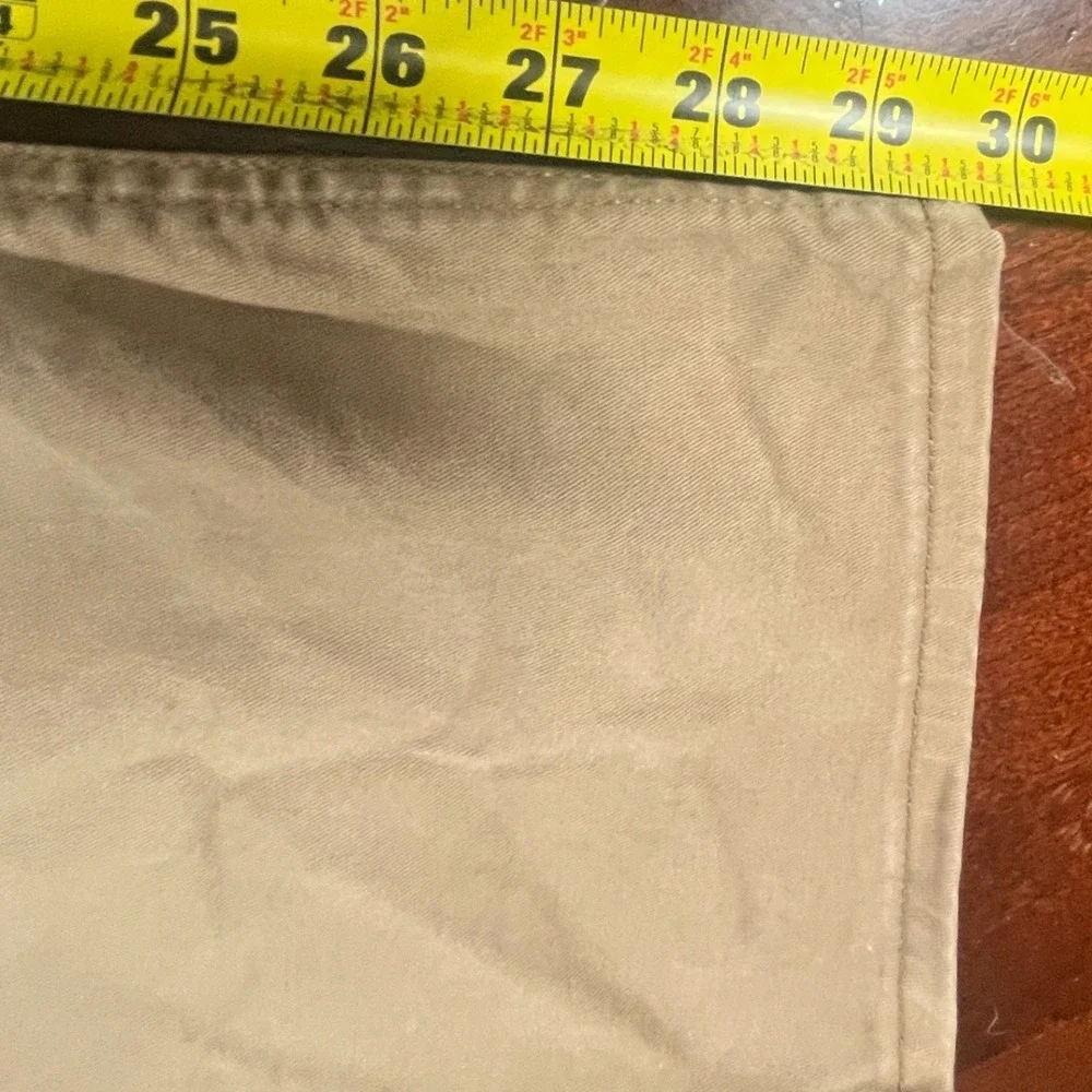 Signature Levis Athletic Chino Pants Mens Tag 36x32 Meas 38x30 Tan Utility EUC